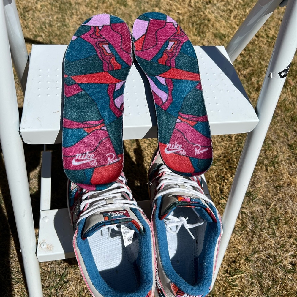 Nike SB Dunk Low Pro x Parra “Abstract Art” Sneakers US 10 - Picture 5 of 8